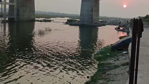 Running next to river