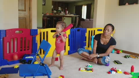 Baby Baseballer Gets Popped In The Head With The Baseball