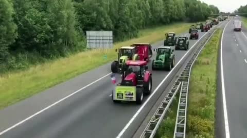 Dutch Farmers Overtake the Highway Amid Their Ongoing Efforts to Resist Government Tyranny