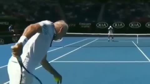 Brilliant Tennis serve 🎾😱😱