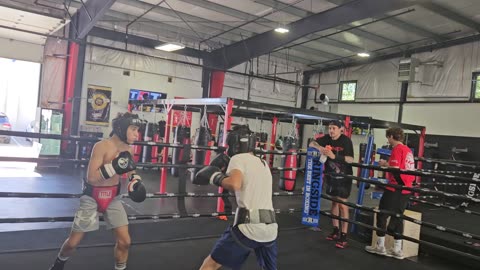 Joey sparring Steve 1. 8/31/24