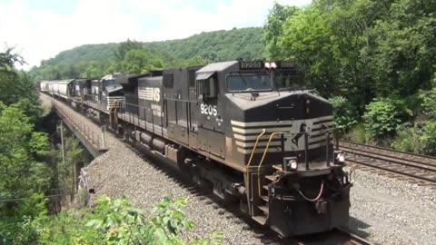 Nostalgia Series NS Allegheny Tour Cab Ride and Trackside on the NS PGH Line in 2008 (2of2)