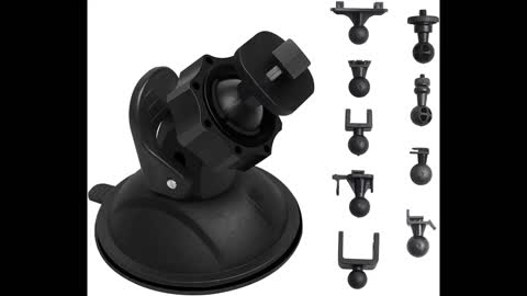 Review: TiToeKi Dash Cam Suction Mount with 15+ Swivel Ball Adapters Compatible with Rexing V1,...