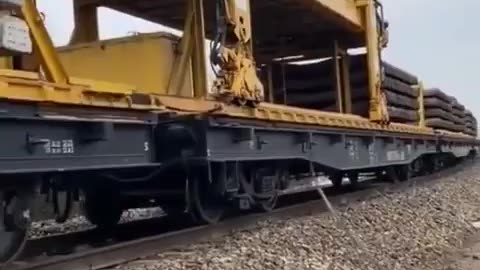 The process of replacing old train tracks with new ones