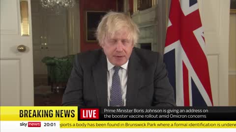 UK PM Boris Johnson: There is a tidal wave of Omicron coming