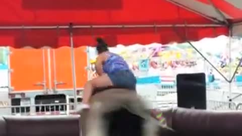 Funny Mechanical Bull Fails - Better hold on tight! 🙊