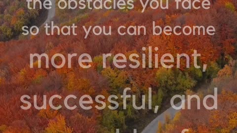 Embrace Detours Finding Opportunities in Obstacles||Always be with a patient for huge succsed