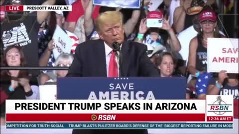 Trump Leaves Crowd Speechless 07/25/22