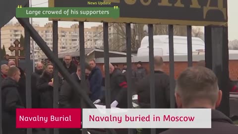 Navalny Burial in Moscow