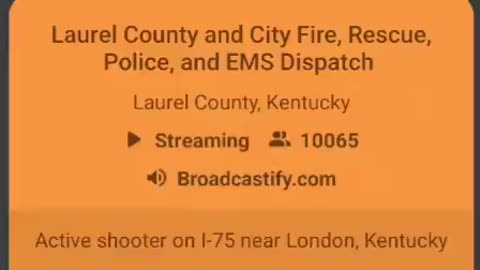 Mass shooting on I-75 interstate. 10 people have been shot I-75 in Laurel county, Kentucky