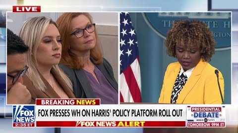 White House asked whether Kamala Harris is 'progressive'