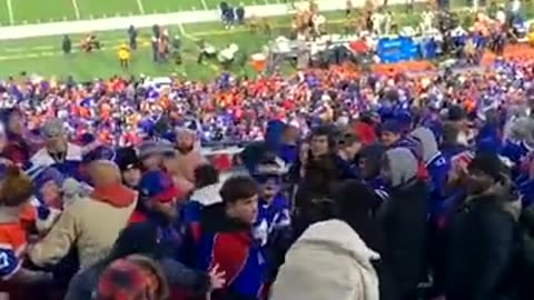 Buffalo Bills fans get into heated brawl in the stands during game