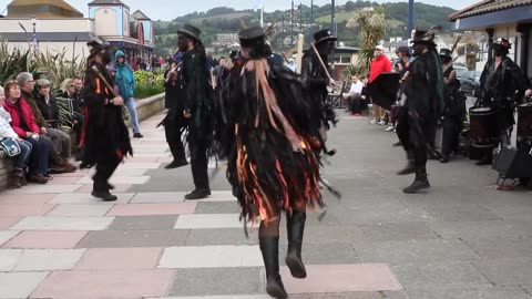 Beltane Border Morris- FIRE DANCE- Teignmouth Folk Festival 2013