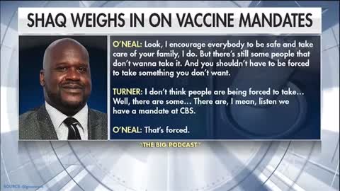 Shaq weighs in on covid vaccine mandates / Former NBA player Shaquille O’Neal