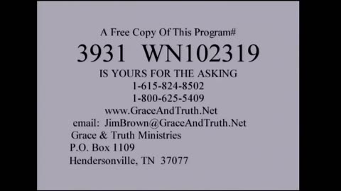 3931 Emails (Grace & Truth Ministries- Jim Brown, Bible Teacher- Wednesday Night, October 23, 2019)