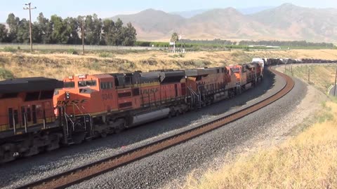 Klinefelter, CA BNSF Trains (incl. UP 2002)