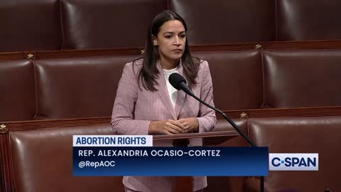 Rep. Alexandria Ocasio-Cortez Crying Speech after Supreme Court Overturns Roe Vs Wade