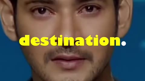 Success isn't a DESTINATION, Success is a JOURNEY | Mahesh Babu's Motivation