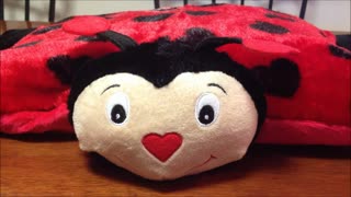 Folding Ladybug Pillow