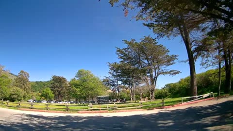 Scenic drive to Stinson beach from San Francisco