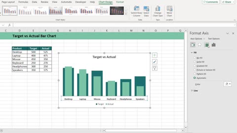 How to Prepare an Overlapping Bar Chart in Excel