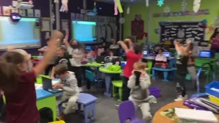 Nevada School Children Celebrate The End of Masking