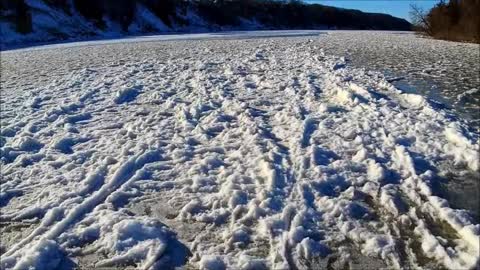 Platte River Ice Covered as of 1/04/2021