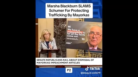 Sen Blackburn hammering the POS Schumer and Mayorkas ..