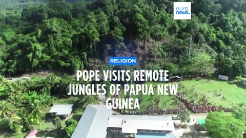 Pope brings toys and medicine to the remote jungles of Papua New Guinea