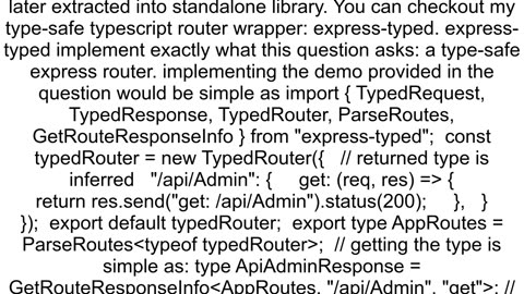 Expressjs routes with Typescript