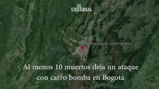 Impactantes imágenes del atentado con carro bomba en Bogotá