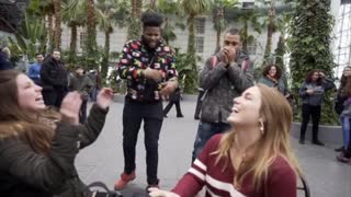 Freestyle Rapper Performs for Random Strangers