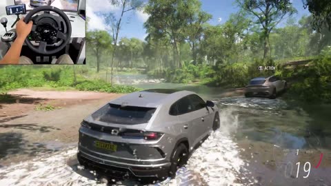 Lamborghini Urus & Aston Martin DBX | OFFROAD CONVOY | Forza Horizon 5| Thrustmaster T300RS gameplay