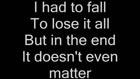 In the end Linkin Park with lyrics