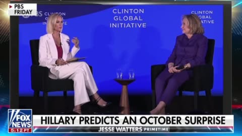 Hillary predicts October surprise