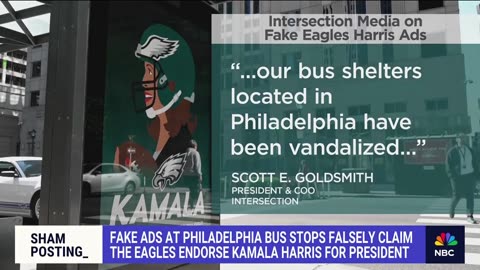 Fake ads in Philadelphia falsely claim Eagles endorse Kamala Harris