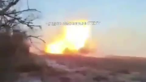 First-Person footage by a unknown soldier showing the explosive destruction of a Russian IFV