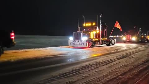 LIVE From The MB/US Border With The Convoy Against Mandates Part 1