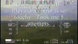 Almost 6 mile flight by video on Twinstar rc aircraft, Emergency landing