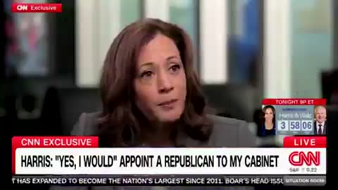 Phony Harris might put a Republican in her cabinet