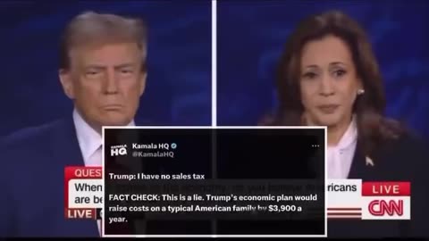 Debate clips Trump Harris