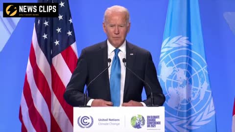 COP26 Glasgow-President Joe Biden Press Conference