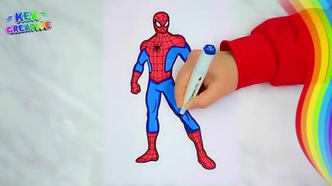 Spider-Man-Lego - How to Coloring - @KeaCreative2 - FREE images HD Download👇