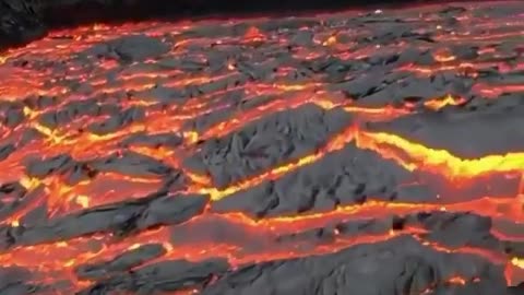 Lava Vulcanica do vulcão kilauae Havaí