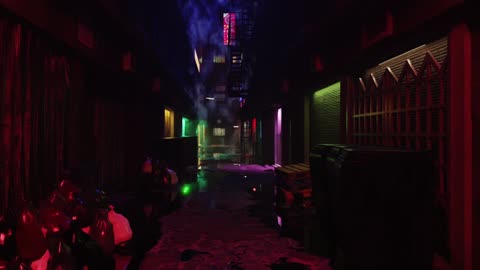 ASMR Quiet city street made in Blender