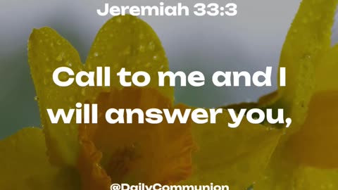 Jeremiah 33:3