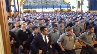 High School Boys Honor Retiring Teacher With Moving Haka