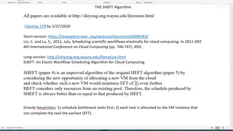 Paper 4: The Sheft Workflow Scheduling Algorithm