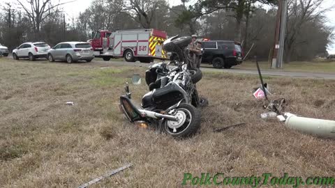 MOTORCYCLE WRECK, LIVINGSTON TEXAS, 02/26/21...