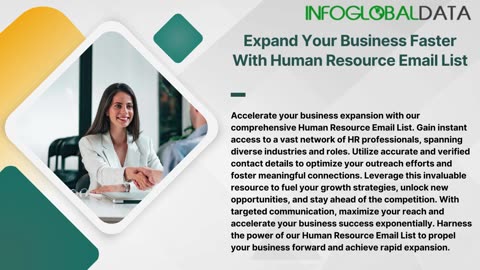 Expand Your Business Faster With Human Resource Email List